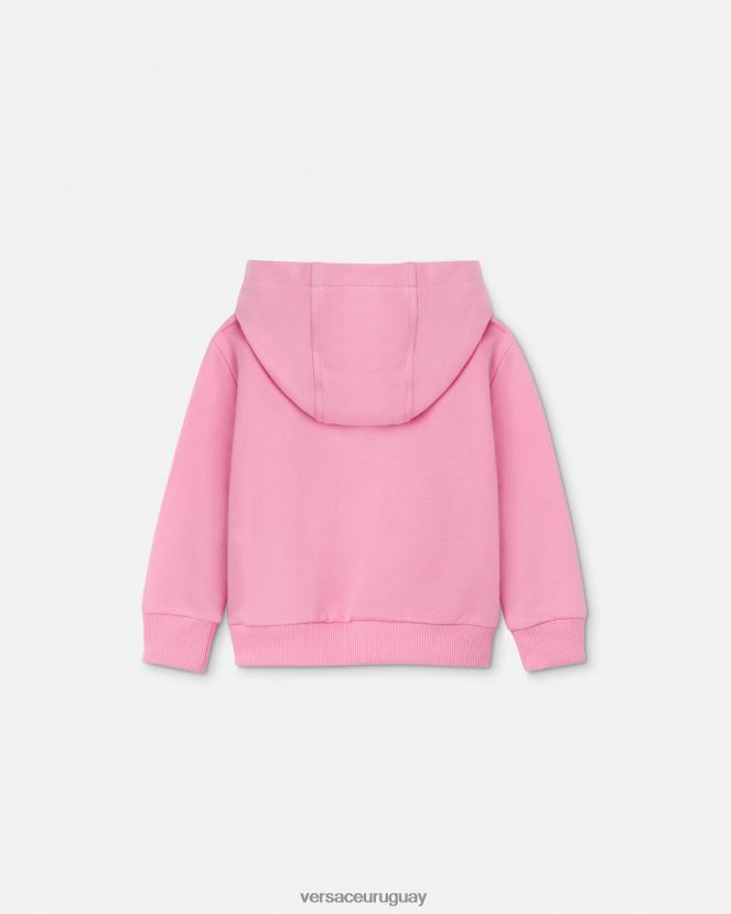 Versace sudadera con capucha para bebé con imperdible niños rosa ropa H88R0H1919