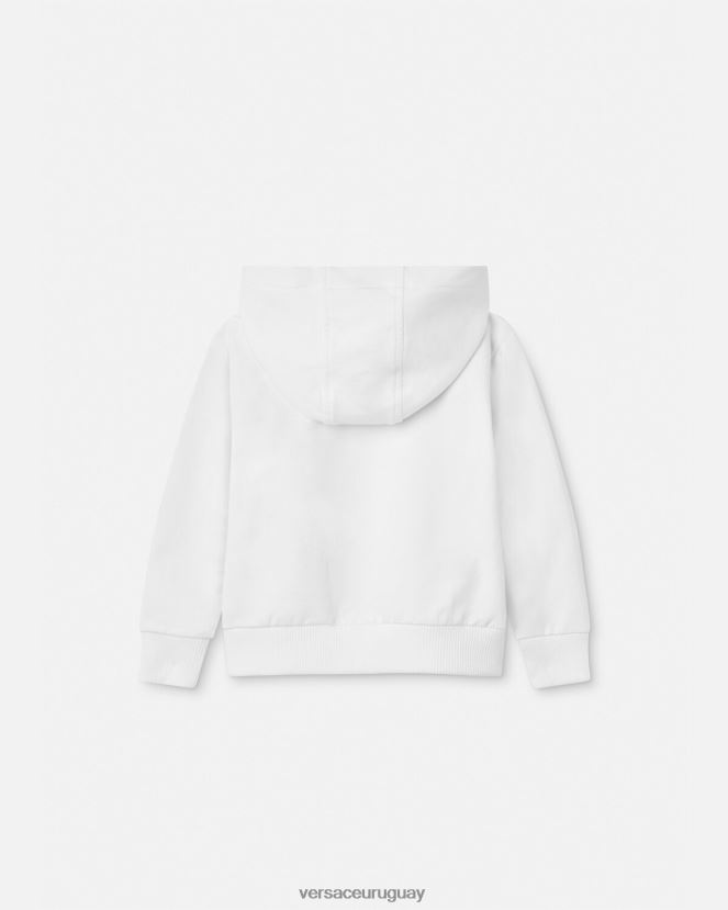 Versace sudadera con capucha para bebé con logo \"princesa\" niños blanco ropa H88R0H1868