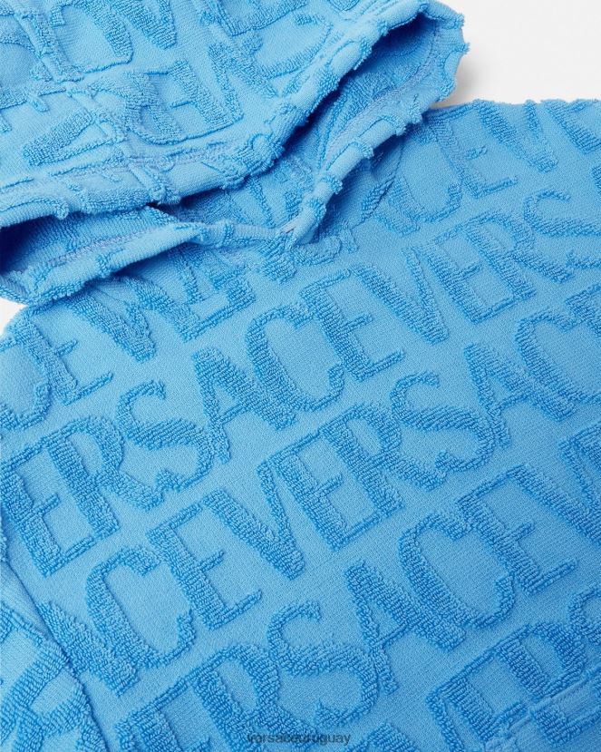 Versace sudadera con capucha y toalla niños azul claro ropa H88R0H2088