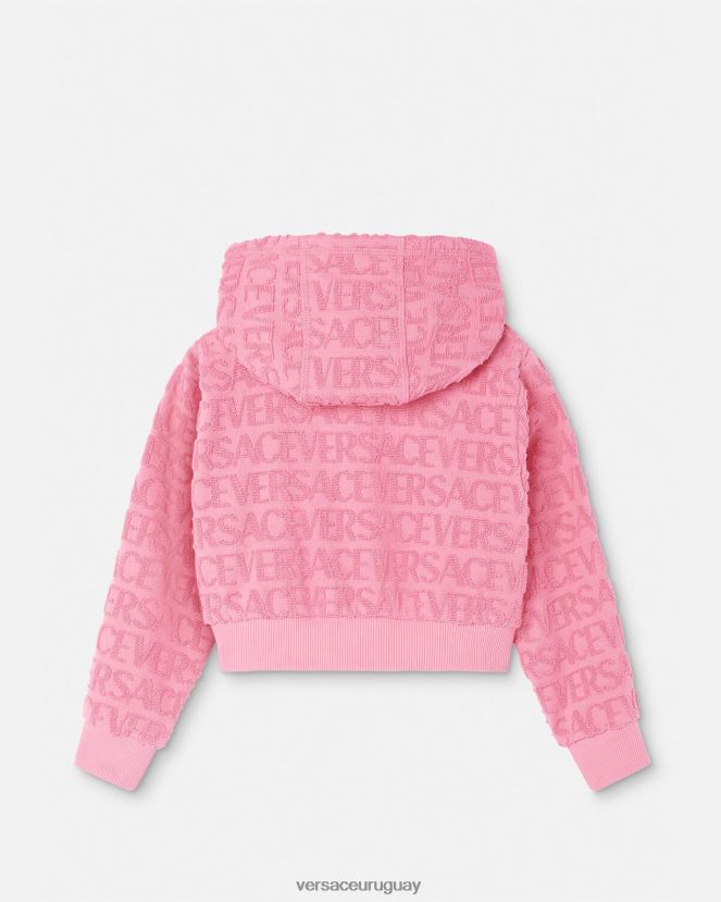 Versace sudadera con capucha y toalla niños rosa ropa H88R0H1948