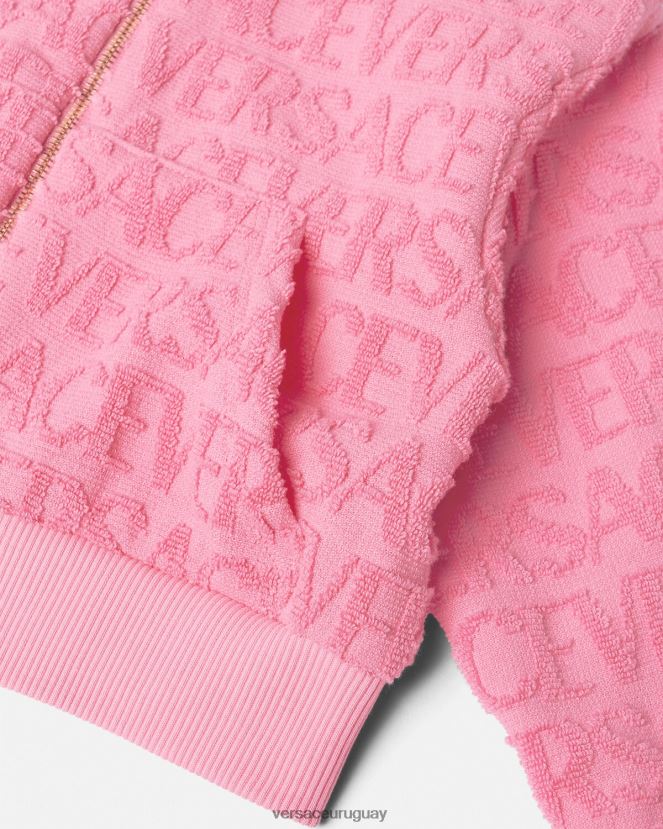 Versace sudadera con capucha y toalla niños rosa ropa H88R0H1948