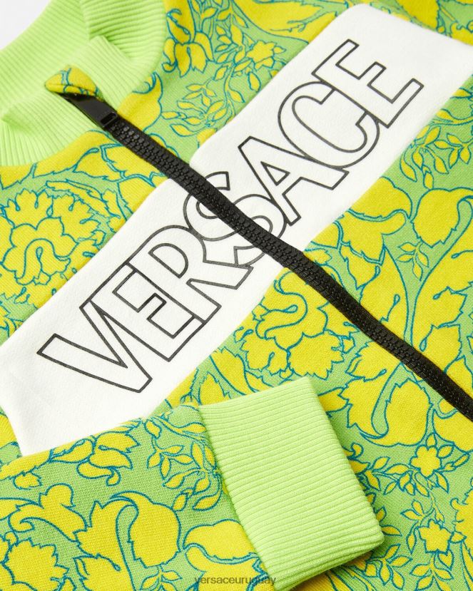 Versace sudadera bebé silueta barroca niños imprimir ropa H88R0H1880