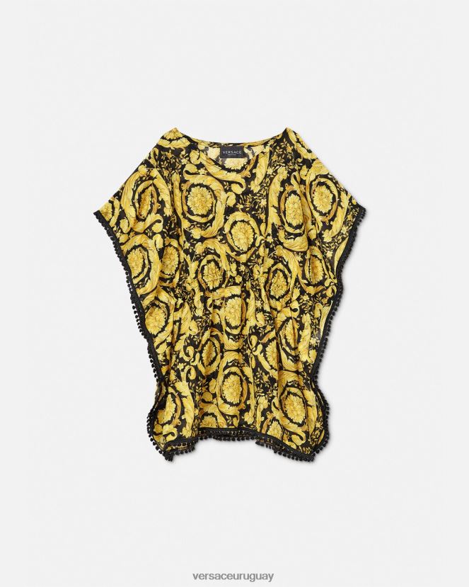 Versace pareo de traje de baño barroco niños imprimir ropa H88R0H1986