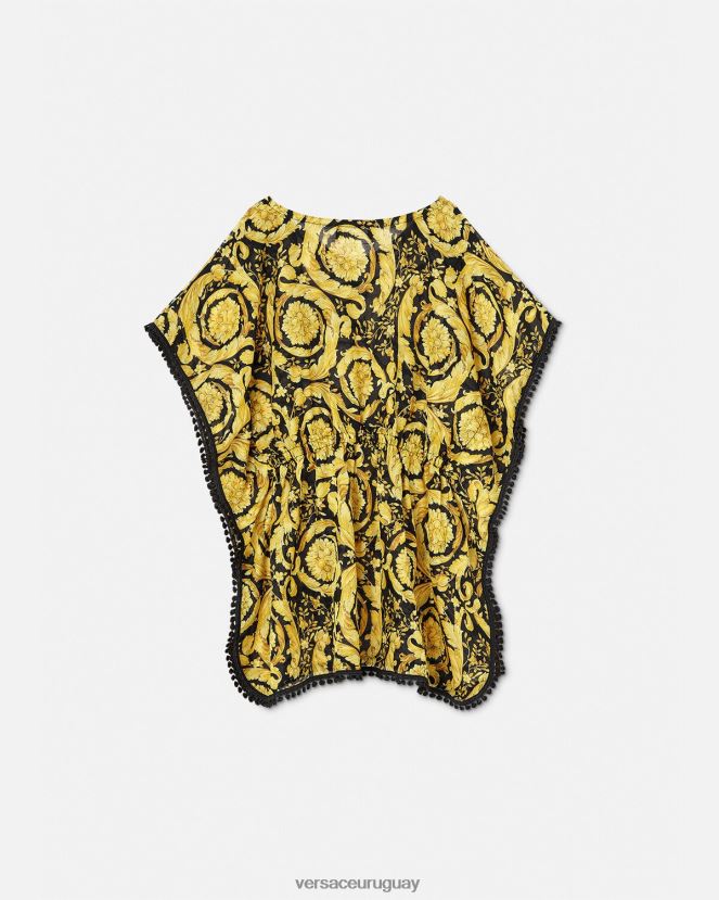 Versace pareo de traje de baño barroco niños imprimir ropa H88R0H1986