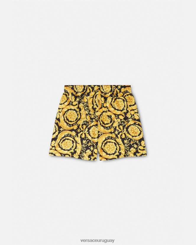 Versace shorts de baño con estampado barroco niños imprimir ropa H88R0H2097