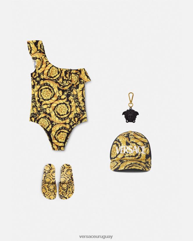 Versace traje de baño de una pieza barroco niños imprimir ropa H88R0H1959