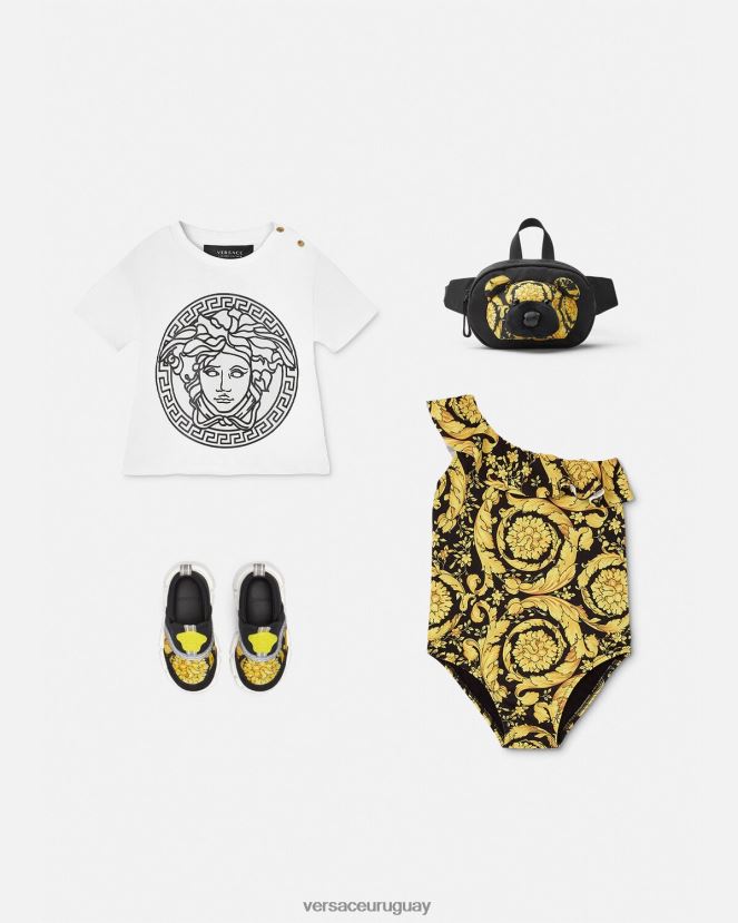 Versace traje de baño de una pieza para bebé barroco niños imprimir ropa H88R0H1860