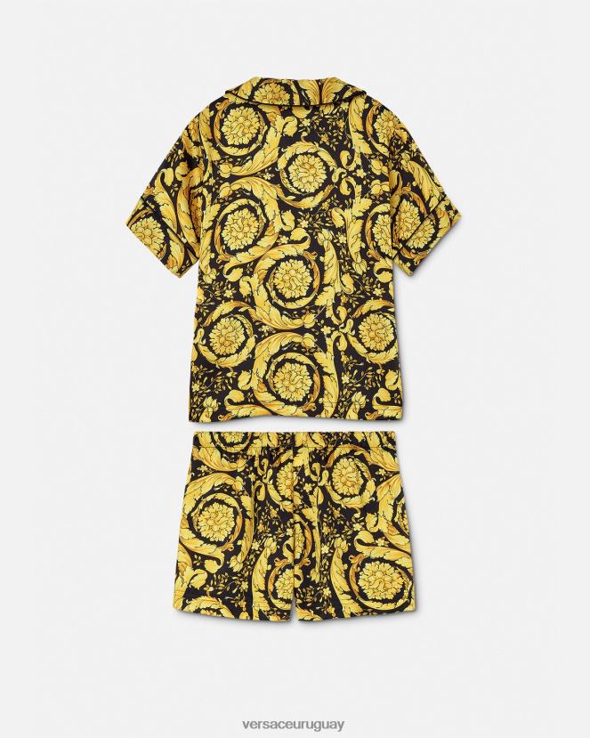 Versace conjunto de pijama barroco niños imprimir ropa H88R0H1989