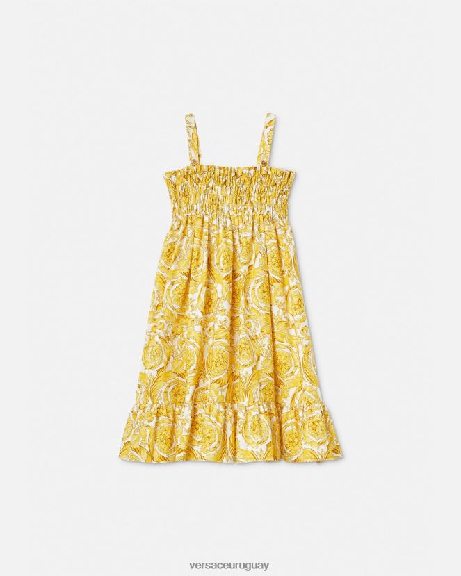 Versace vestido barroco fruncido niños imprimir ropa H88R0H1988