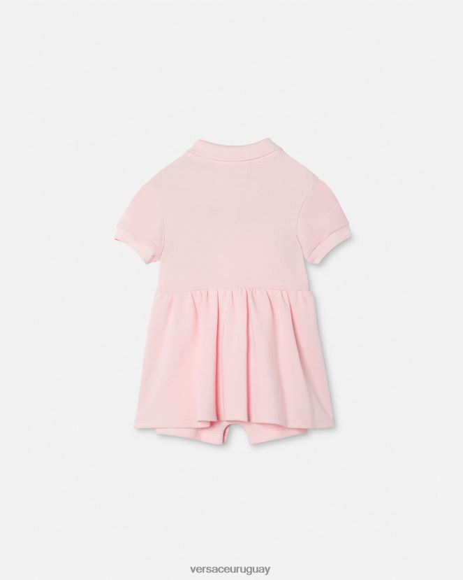 Versace vestido de bebé con medusa niños Rosa claro ropa H88R0H1834