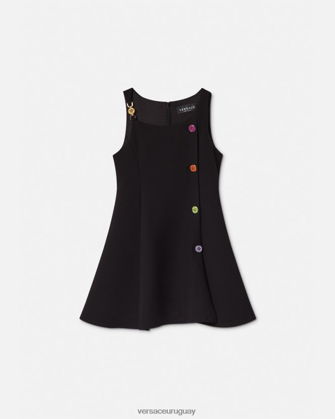 Versace vestido de medusa niños negro ropa H88R0H2000