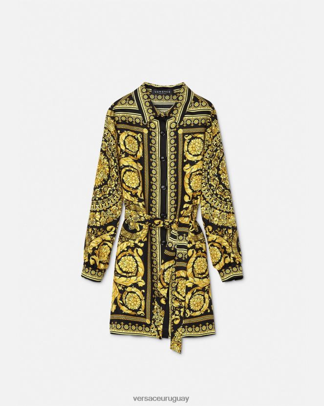 Versace vestido de seda barroco niños imprimir ropa H88R0H1955
