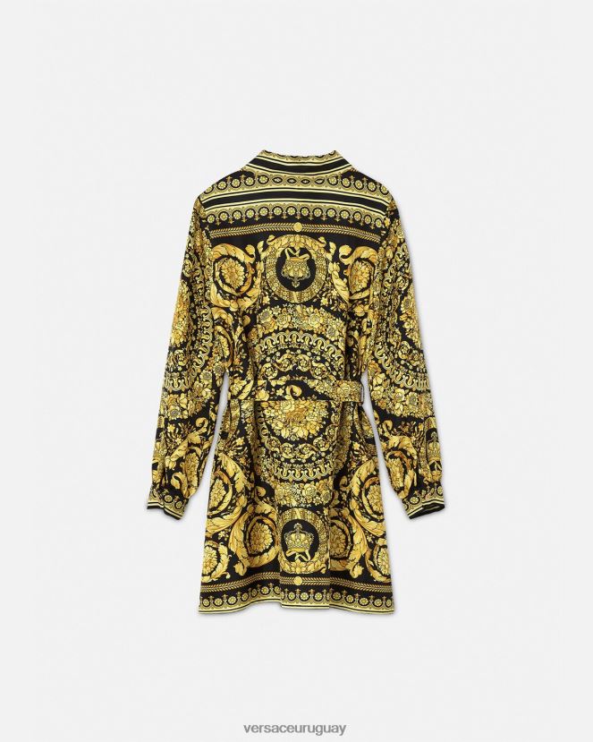 Versace vestido de seda barroco niños imprimir ropa H88R0H1955
