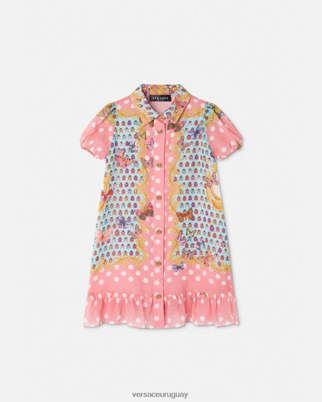 Versace vestido de seda mariposas niños imprimir ropa H88R0H1941