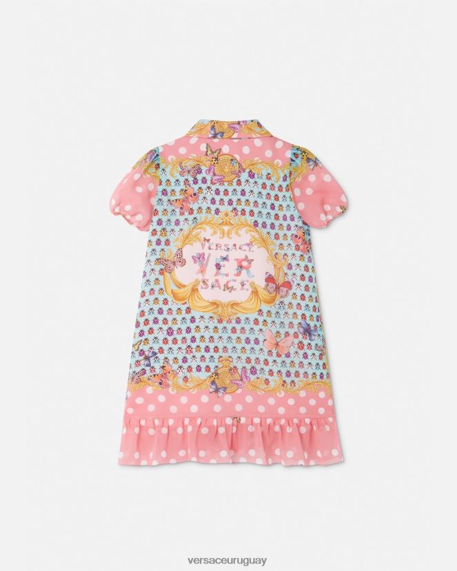 Versace vestido de seda mariposas niños imprimir ropa H88R0H1941