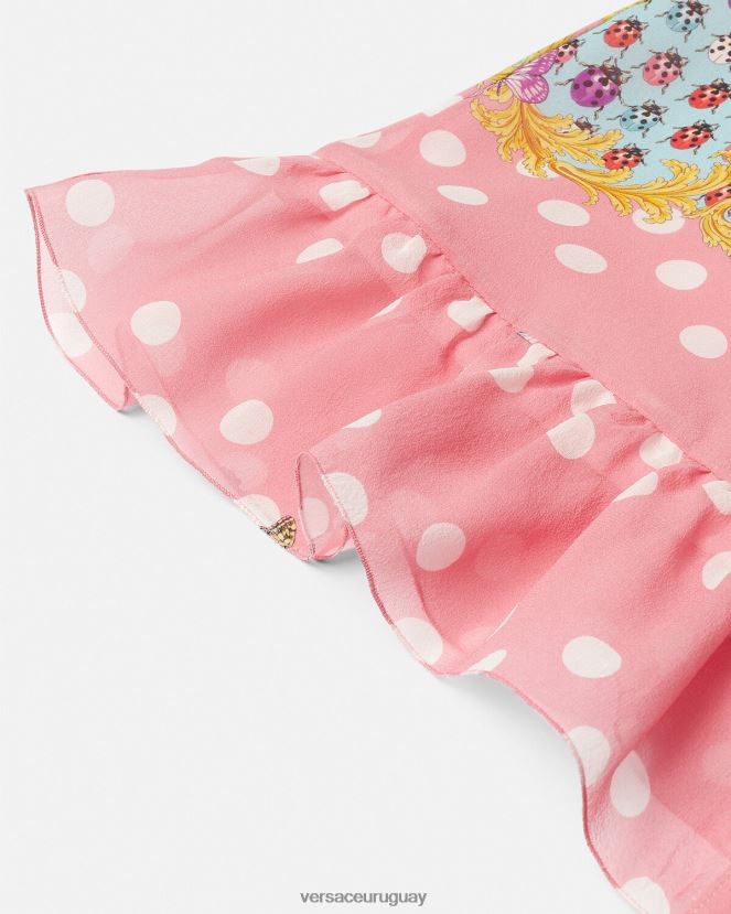 Versace vestido de seda mariposas niños imprimir ropa H88R0H1941