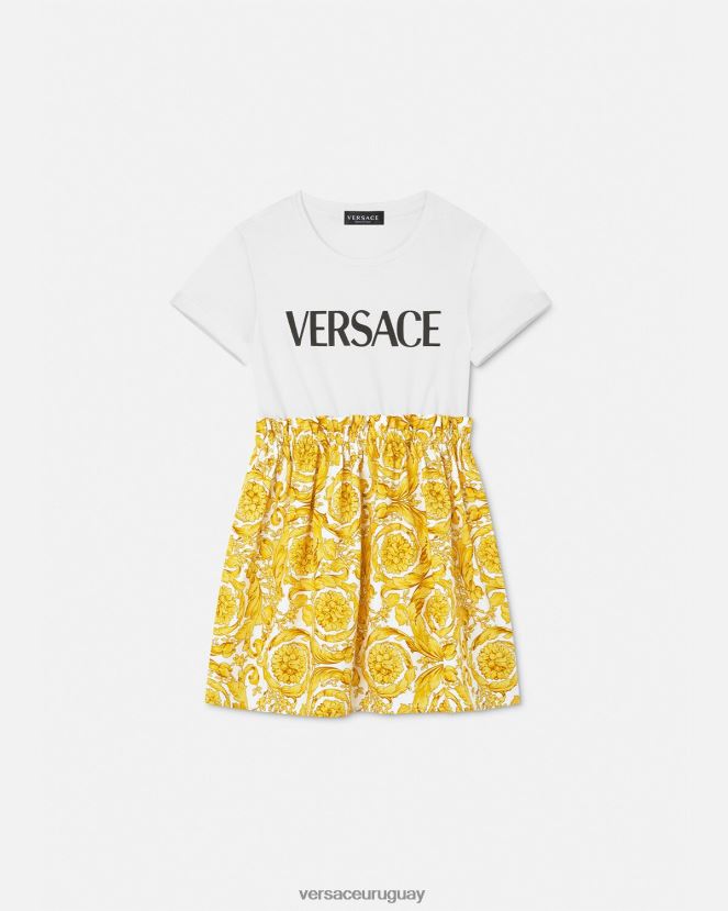 Versace vestido estilo camiseta barroco niños imprimir ropa H88R0H1984