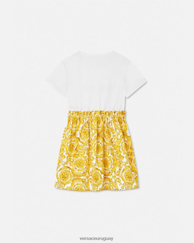 Versace vestido estilo camiseta barroco niños imprimir ropa H88R0H1984