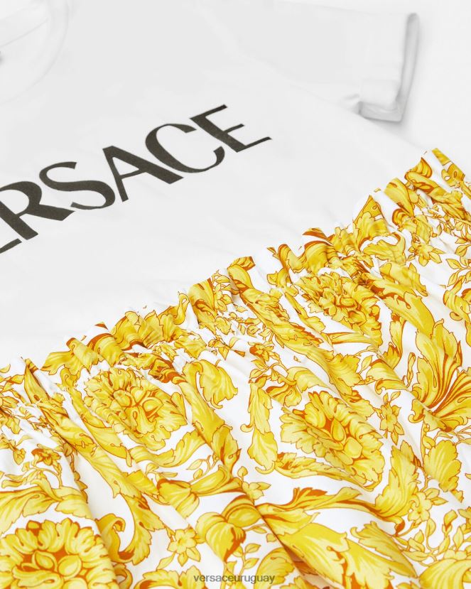 Versace vestido estilo camiseta barroco niños imprimir ropa H88R0H1984