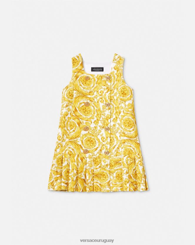 Versace vestido recto con medusa barroco niños imprimir ropa H88R0H1981