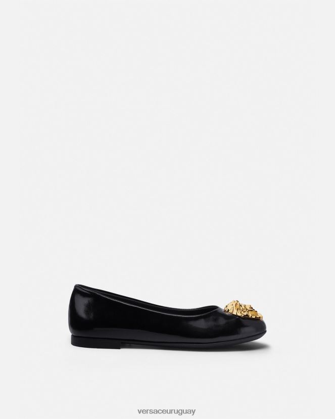 Versace bailarinas de medusa niños negro zapato H88R0H2030