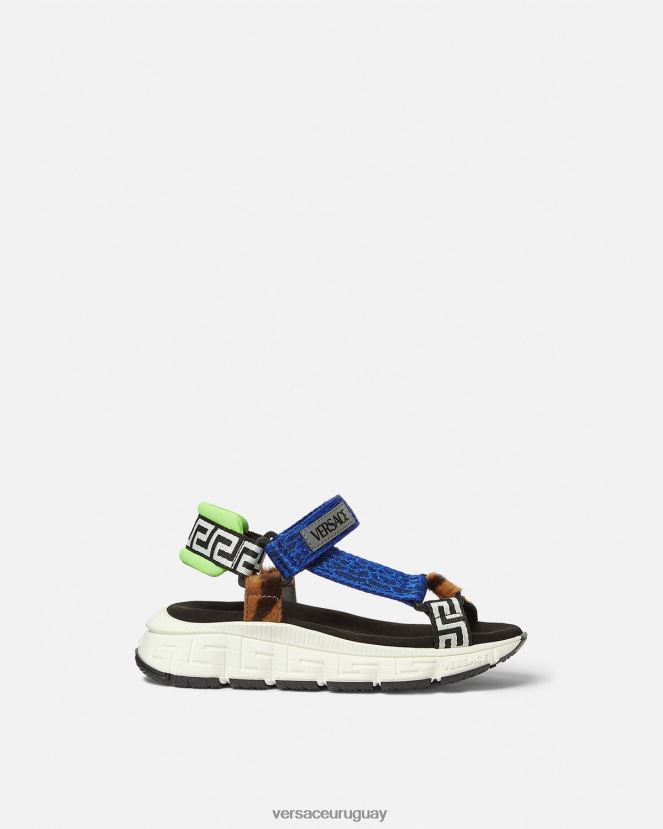 Versace sandalias upcycled trigreca niños azul zapato H88R0H2055