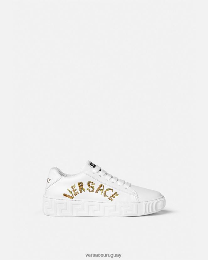 Versace zapatillas con greca barroca y concha niños imprimir zapato H88R0H2027
