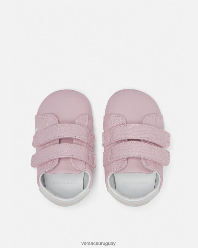 Versace zapatos de bebé con logotipo niños Rosa claro zapato H88R0H1848